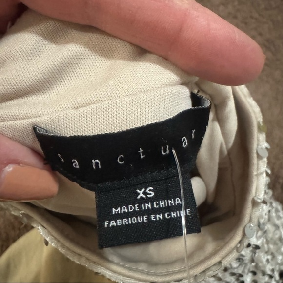 Sanctuary Silver Sequin Blouse - Picture 5 of 10